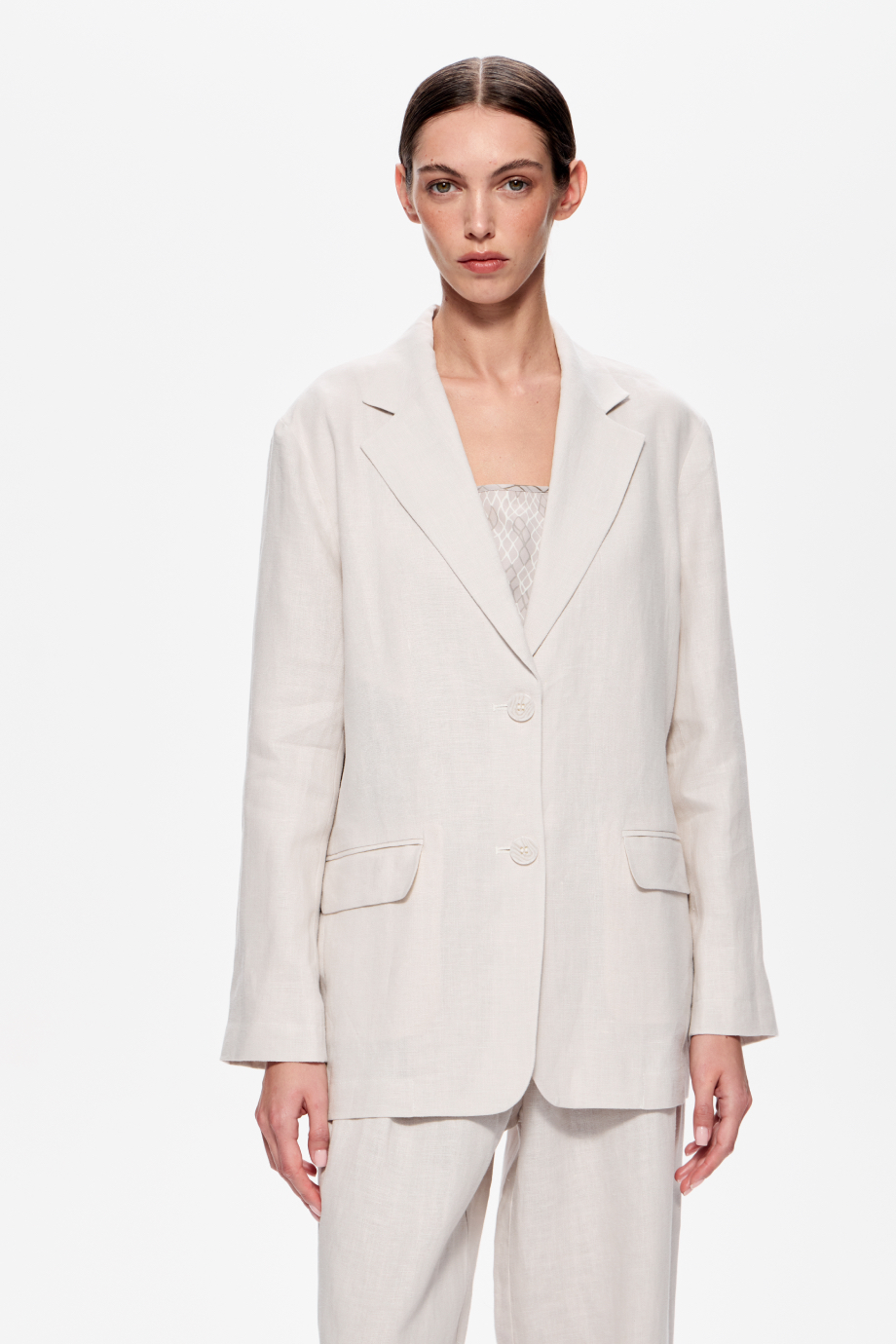 Жакет мягкий льняной