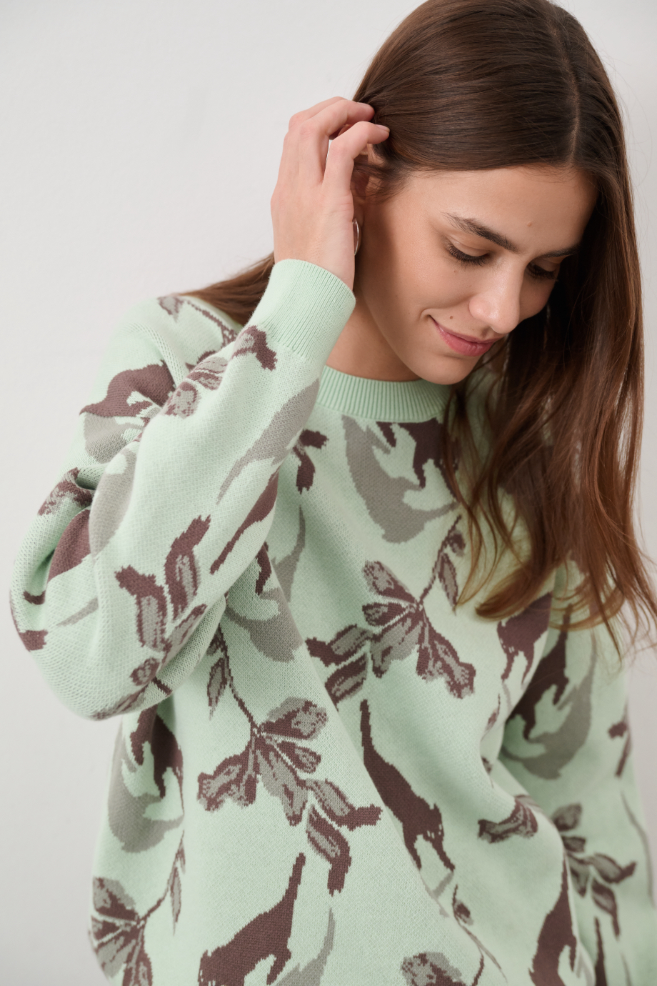 Джемпер с жаккардовым рисунком