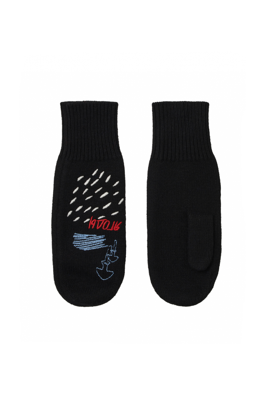 Варежки с вышивкой