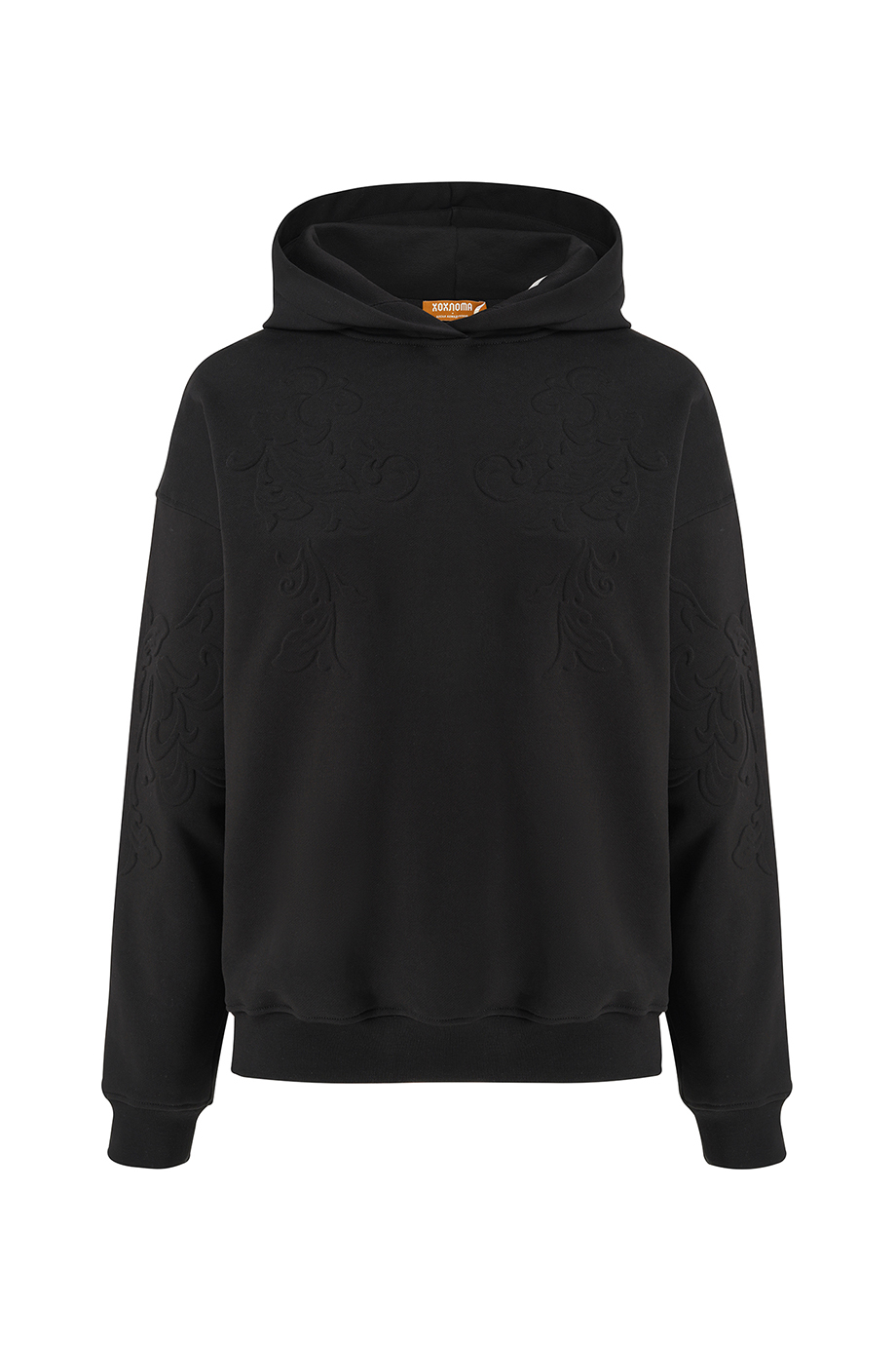 Хлопковое худи с тиснением Хлопковое худи с тиснением