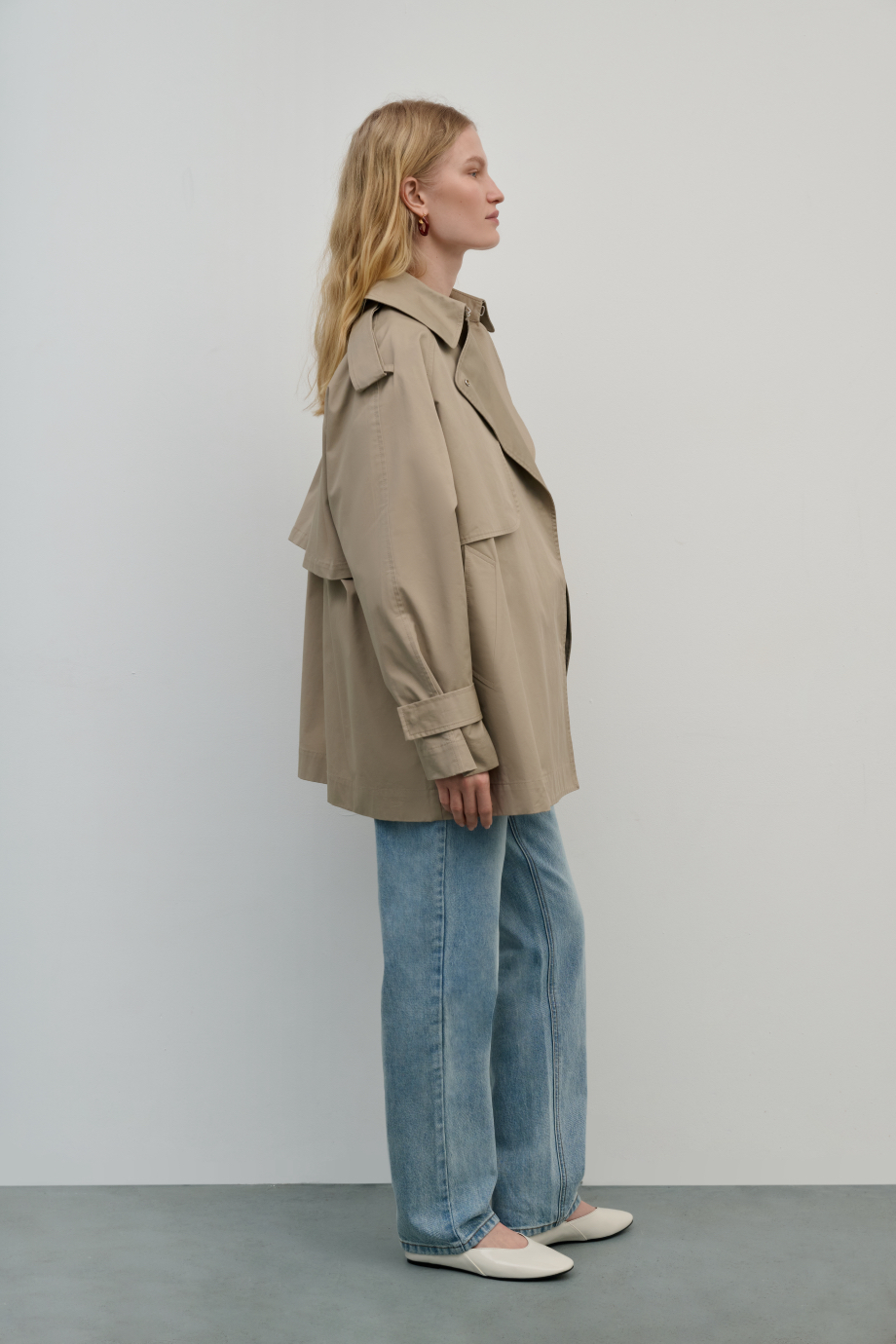 Тренч укороченный