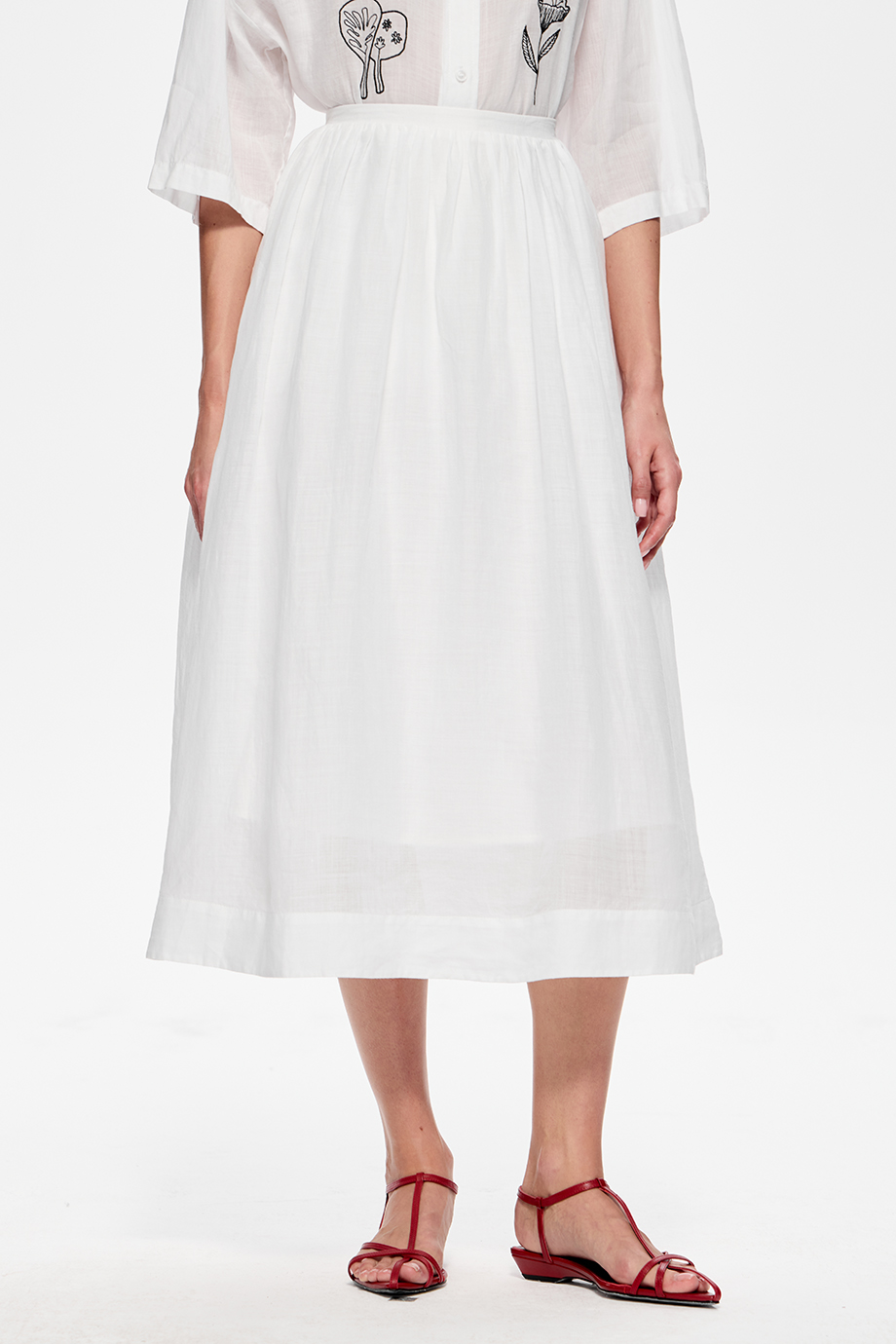 Юбка-миди из рами