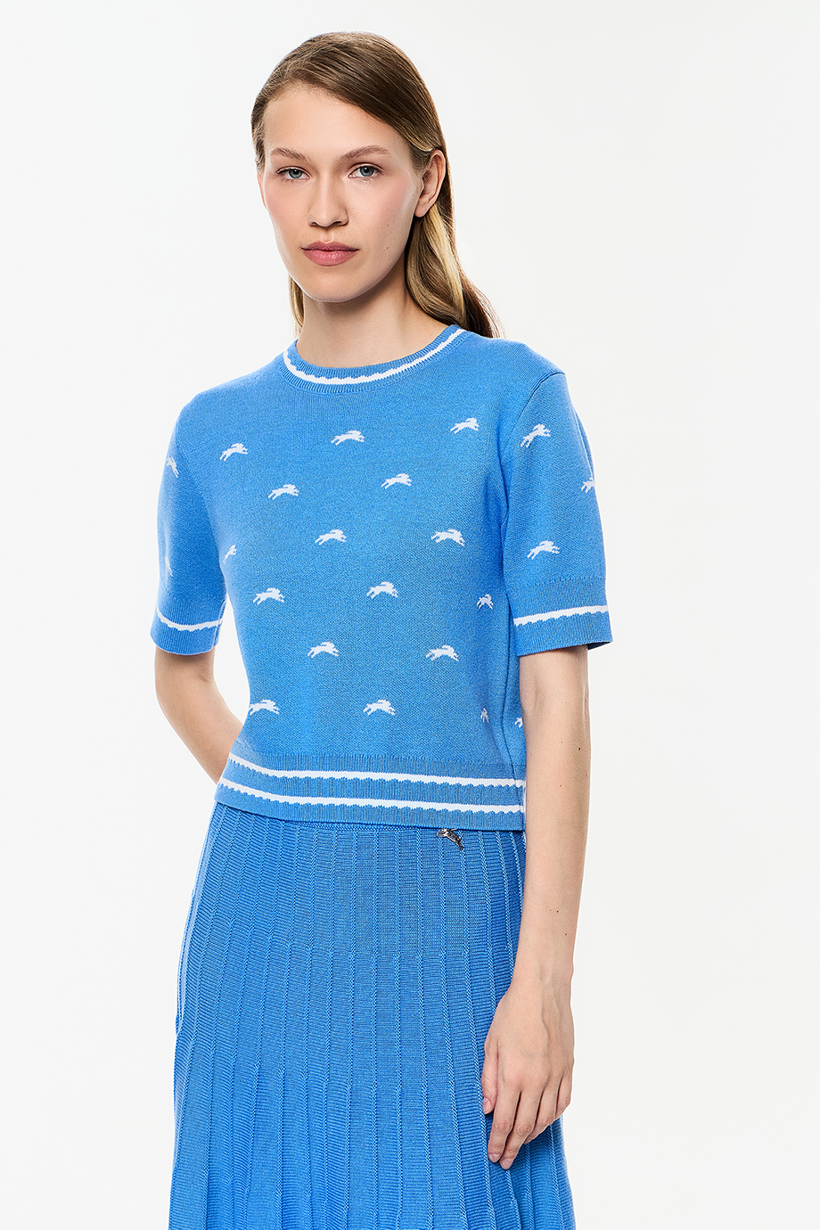 Джемпер с лого-паттерном