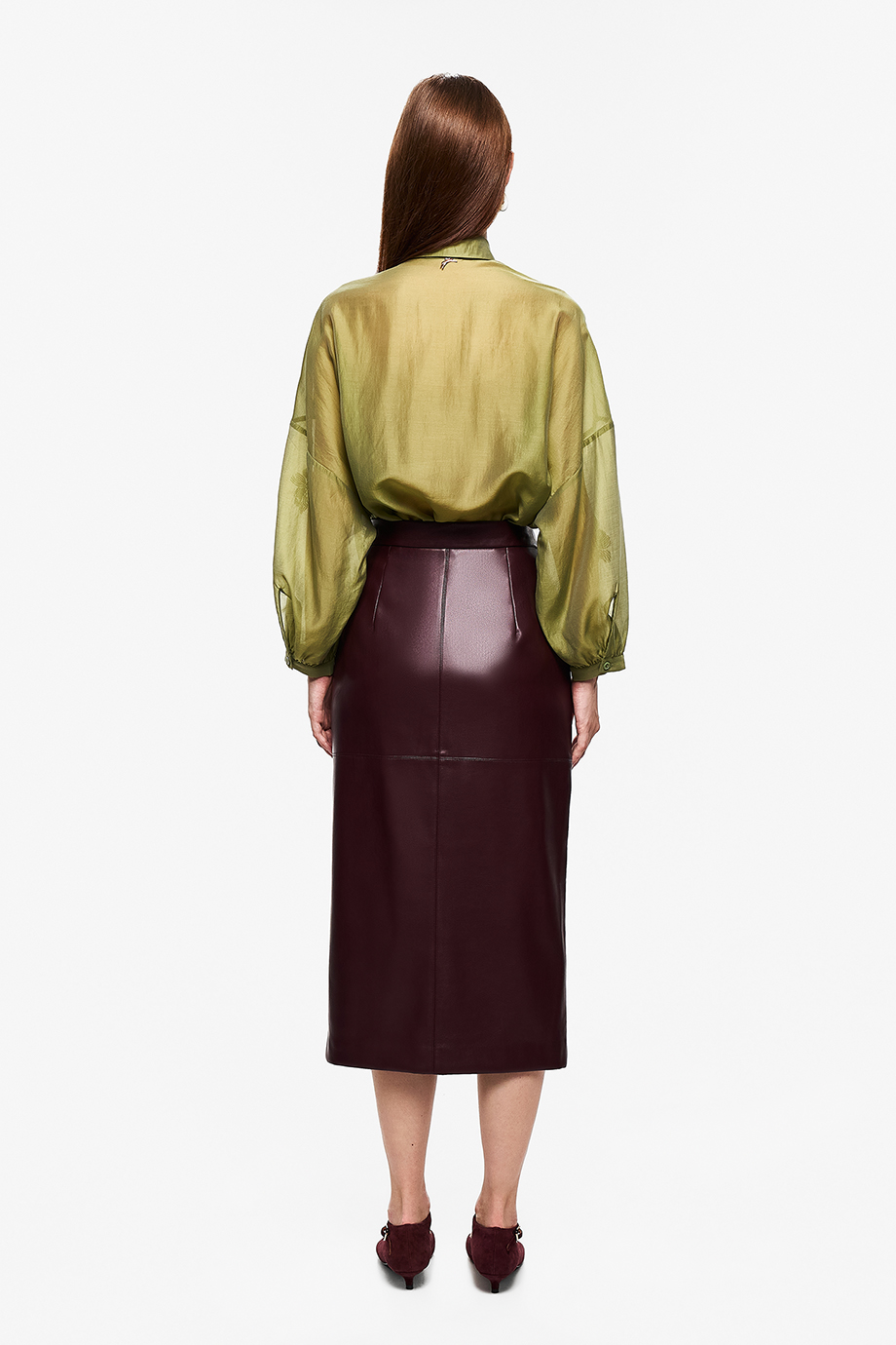 Юбка из экокожи