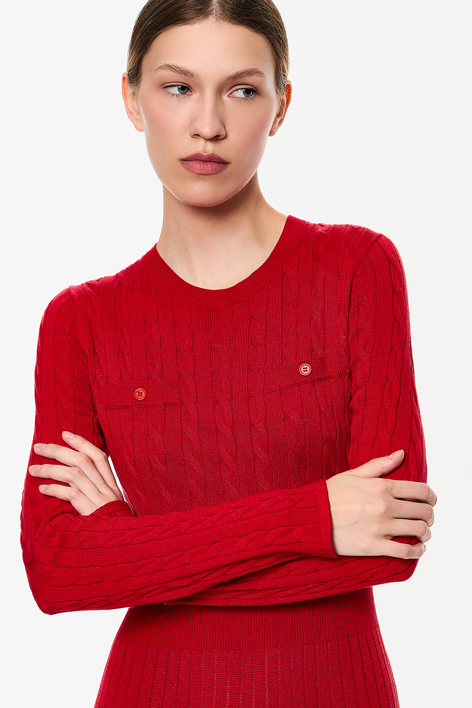 Вязаное платье