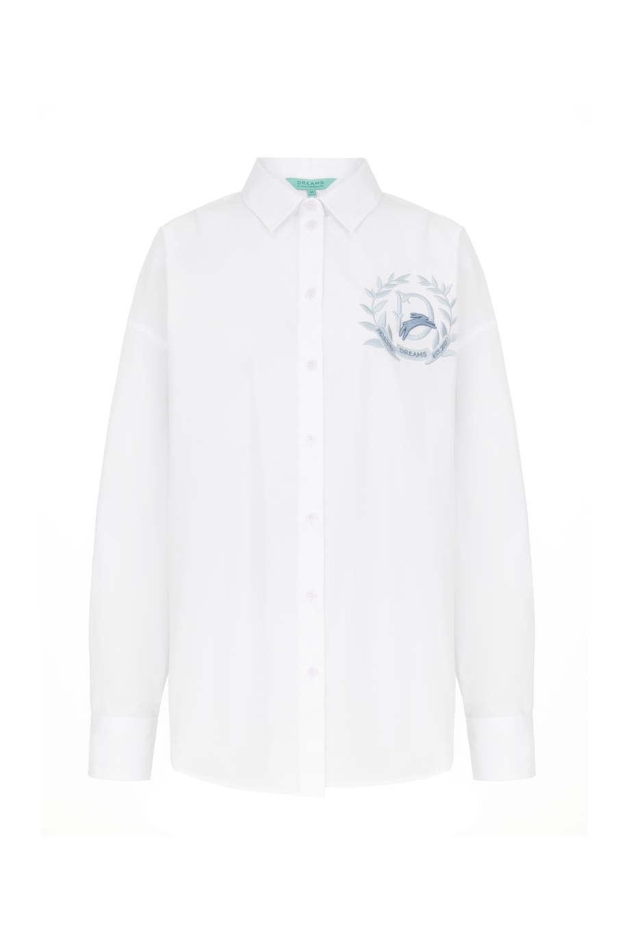 Хлопковая рубашка с вышивкой