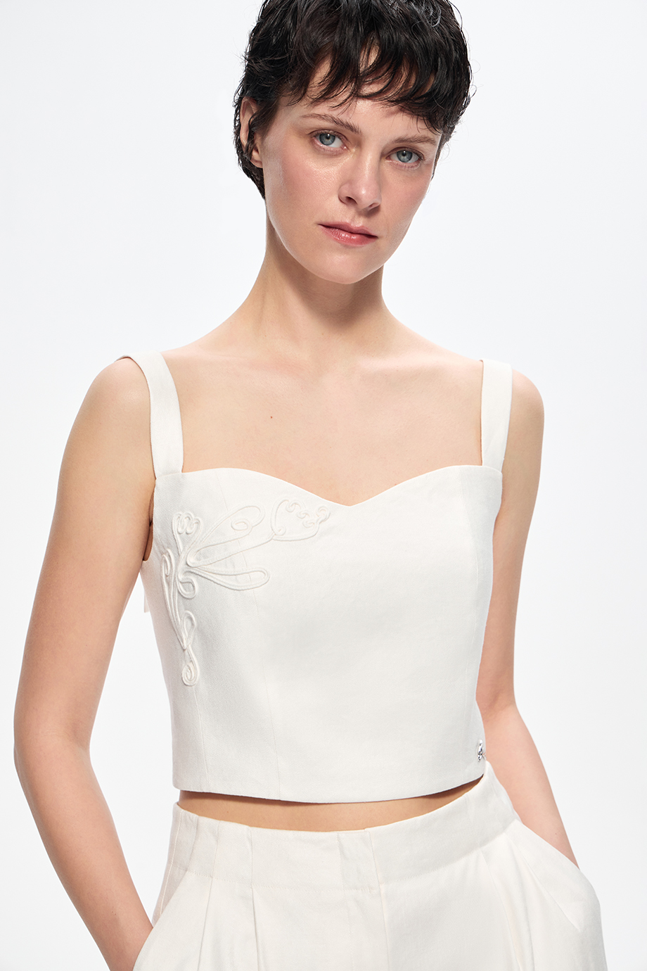 Льняной топ