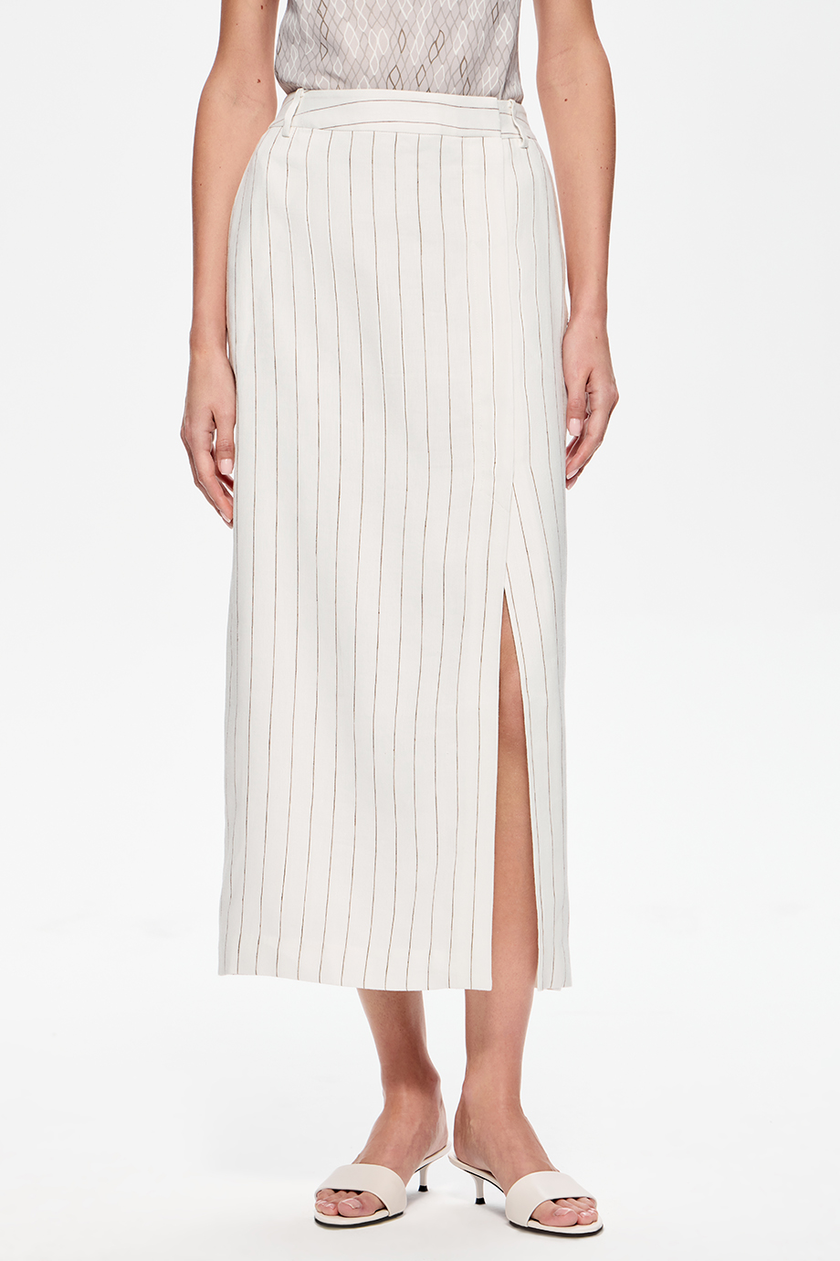 Юбка-миди из конопли