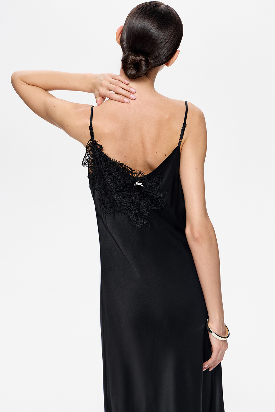 Платье-комбинация с кружевом